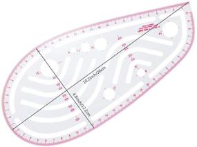 img 3 attached to 📏 NEWMAY 6 Style Sew French Curve Ruler with Metric Measurements - Essential Plastic Sewing Tools for Pattern Making, Designing, and DIY Dress Clothing, Flexible Drawing Template Ideal for Tailors and Designers