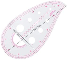 img 1 attached to 📏 NEWMAY 6 Style Sew French Curve Ruler with Metric Measurements - Essential Plastic Sewing Tools for Pattern Making, Designing, and DIY Dress Clothing, Flexible Drawing Template Ideal for Tailors and Designers