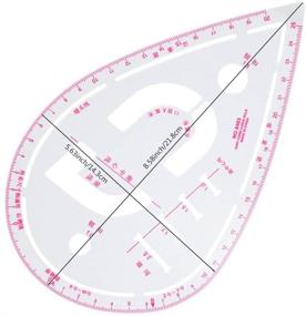 img 2 attached to 📏 NEWMAY 6 Style Sew French Curve Ruler with Metric Measurements - Essential Plastic Sewing Tools for Pattern Making, Designing, and DIY Dress Clothing, Flexible Drawing Template Ideal for Tailors and Designers