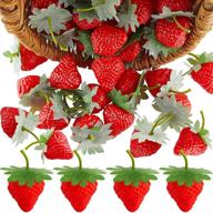 simulation strawberry artificial lifelike decoration logo