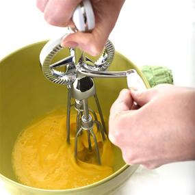 img 2 attached to 🥚 Norpro Egg Beater Classic Hand Crank Stainless Steel Mixer: Efficient 12-Inch Tool for Easy Mixing