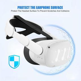 img 1 attached to 🔒 Enhance VR Safety: Eyglo VR Protective Shell for Oculus Quest 2 Headset – White