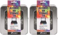 📦 convenient storage solution: ranger tim holtz alcohol ink storage tin (2-pack) logo