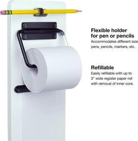 img 2 attached to 📝 Excello Global Products Wall-Mounted Note Paper Dispenser Kit with 160 Feet Roll of Paper (White)