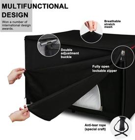 img 2 attached to Voovc Pack N Play Crib Blackout Canopy Cover: Ultimate Portable Travel Crib Tent for Indoor and Outdoor Play or Safe Sleeping, with Stretchy Breathable Shading Tent for Optimal Child Protection