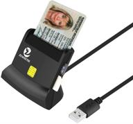 📚 zoweetek multi-function cac card reader for dod military common access smart card, id card, sd, sdhc, sdxc, micro sd/t-flash, mmc, micro sdhc, micro sdxc, and sim cards – enhanced seo-friendly product name logo