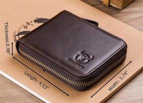 img 1 attached to BULLCAPTAIN Leather Wallet for Men - Blocking Wallets and Stylish Accessories