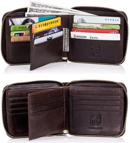 img 2 attached to BULLCAPTAIN Leather Wallet for Men - Blocking Wallets and Stylish Accessories