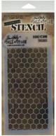 🐝 tim holtz honeycomb layered stencil by stampers anonymous - 4.125 x 8.5 inches logo