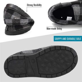 img 2 attached to 👟 U7GSDWLFX D Black 23 Boys' Toddler Moccasin: Outdoor Protection Shoes with Slippers Comfort