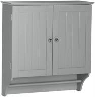 🏫 gray two-door wall cabinet - riverridge ashland collection логотип