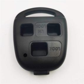 img 2 attached to 🔑 Black 3-Button Remote Key Fob Case Shell Replacement for Lexus GS300 GS400 GS430 GX470 IS300 LS400 LS430 LX470 RX300 RX330 RX350 RX400h RX450h SC430