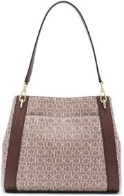 img 3 attached to 👜 Stylish and Spacious: Calvin Klein Ellie Novelty Triple Compartment Shoulder Bag