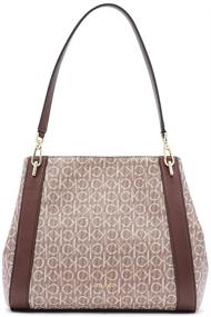 img 4 attached to 👜 Stylish and Spacious: Calvin Klein Ellie Novelty Triple Compartment Shoulder Bag