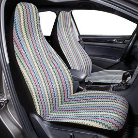 img 3 attached to Road Comforts Boho Baja Seat Covers Baja Saddle Blanket Seat Covers - Airbag Compatible