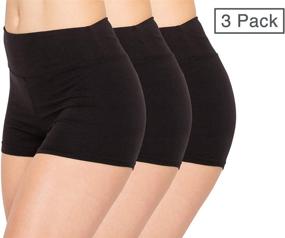 img 3 attached to ALWAYS Women's Premium Yoga Shorts - Soft Stretch Solid Athletic Short Pants for Workout, Dance, Volleyball, and More