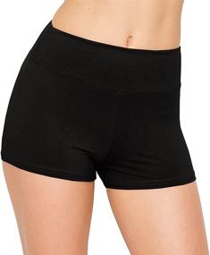 img 2 attached to ALWAYS Women's Premium Yoga Shorts - Soft Stretch Solid Athletic Short Pants for Workout, Dance, Volleyball, and More