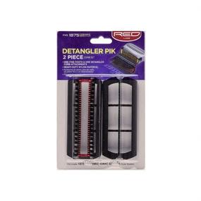 img 3 attached to 🔴 Effortlessly Detangle with Red by Kiss Detangler Pik 2 Piece Comb Set - BD02U Model PIK9