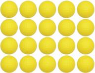 🏌️ yarchonn 20pcs soft pu rubber golf practice balls: foam elastic training balls for indoor and outdoor use - ideal for men, women, and kids logo