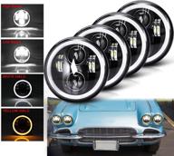 headlights projector chrome k enworth p eterbilt logo