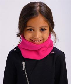 img 3 attached to Детский канадский ручной работы галстук-шарф LUPA Kids из двух слоев флиса: уютный, прочный и стильный.