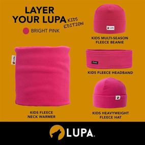 img 1 attached to LUPA Kids Canadian Handmade Double-Layer Fleece Neck Warmer: Cozy, Durable & Stylish
