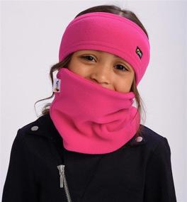 img 2 attached to LUPA Kids Canadian Handmade Double-Layer Fleece Neck Warmer: Cozy, Durable & Stylish