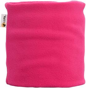 img 4 attached to LUPA Kids Canadian Handmade Double-Layer Fleece Neck Warmer: Cozy, Durable & Stylish