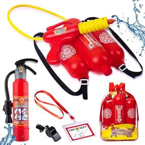 img 4 attached to 🔥 Born Toys Firefighter Extinguisher Summer Beach: Stay Cool and Safe in the Sun!