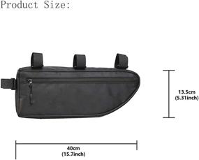 img 3 attached to 🚲 MOOCi Bicycle Triangle Bag: Waterproof Frame Bag for Bicycles - Professional Oversize Tube Bag & Accessories