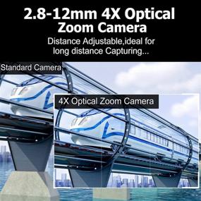 img 3 attached to 📷 USB Camera with Varifocal Lens and 4X Optical Zoom - 2.8-12mm Adjustable Range of View Webcam, 2MP CMOS OV2710 with Varifocus, Focus Adjustable 1080@30fps Raspberry Pi Web Cam