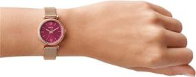 img 1 attached to Часы "Fossil Women's Carlie Mini Gold/Rose Gold-Tone из нержавеющей стали с кварцевым механизмом