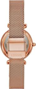 img 2 attached to Часы "Fossil Women's Carlie Mini Gold/Rose Gold-Tone из нержавеющей стали с кварцевым механизмом