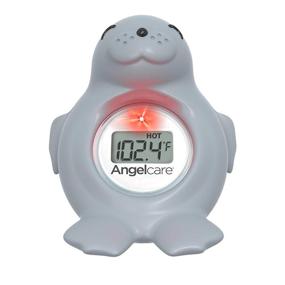 img 2 attached to 🛁 Angelcare Baby Bath & Room Thermometer - Happy Seal, Grey: The Perfect Companion for Safe and Delightful Bath Times