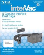 genuine intervac vacuum cleaner dust bags for csrm models - y11-5 upgrade for enhanced performance логотип