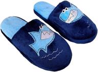 🦈 playful shark slippers: fun and comfy house shoes for little boys logo