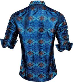 img 1 attached to Hi Tie Paisley Casual Button Wedding Men's Clothing in Shirts