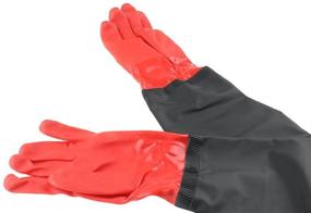 img 2 attached to 🧤 27-Inch Waterproof Landscaping Gloves by Emours for Fish Tank Maintenance and Aquarium Water Changing