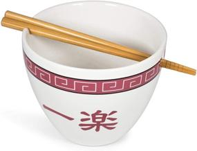 img 3 attached to 🍜 Just Funky Naruto Ichiraku Ramen Japanese Ceramic Dish Set: Authentic 16-Ounce Ramen Bowl and Chopsticks Combo