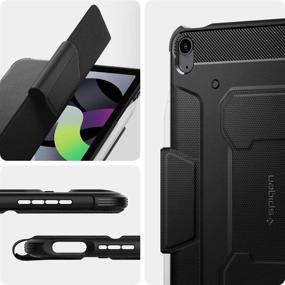 img 3 attached to 📱 Spigen Rugged Armor Pro iPad Air 4th Gen Case (2020) - Black with Pencil Holder, 10.9 Inch