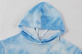 img 2 attached to Cute Crop Tops Tie Dye Hoodies for Geckatte Girls - Long Sleeve Casual Sweatshirts, Ages 3-12 Yrs