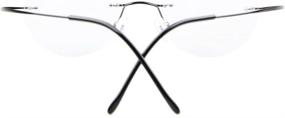 img 1 attached to Eyekepper Titanium Rimless Eyeglasses Optical Men's Accessories and Sunglasses & Eyewear Accessories