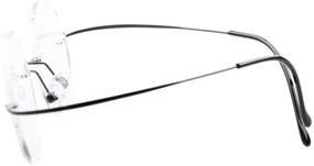 img 2 attached to Eyekepper Titanium Rimless Eyeglasses Optical Men's Accessories and Sunglasses & Eyewear Accessories