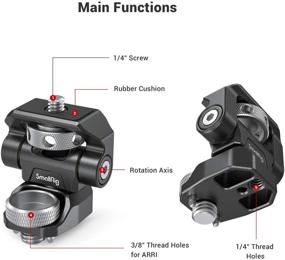 img 2 attached to Универсальное крепление для монитора с возможностью поворота и наклона с установкой ARRI - SmallRig 2903