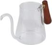 glass gooseneck kettle coffee dripper logo