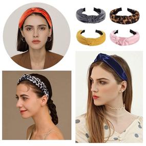 img 2 attached to 🎀 10-Piece Women's Wide Knotted Headbands Set - Fashionable Turban Style Hair Hoops, Perfect Hair Accessories for Women and Girls