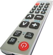 📺 gmatrix big button universal remote control (tv only) - easy-to-use solution for convenient tv control - retail packaging logo