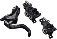 magura mt trail sport 2701389 bicycle brake set - front & rear, 1-finger lever, 2p/4p pistons, black logo