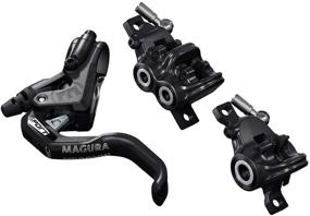 img 1 attached to Magura MT Trail Sport 2701389 Bicycle Brake Set - Front & Rear, 1-Finger Lever, 2P/4P Pistons, Black