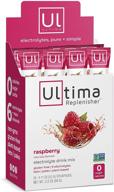 🍇 ultima replenisher raspberry electrolyte hydration drink mix (20 stickpacks) logo